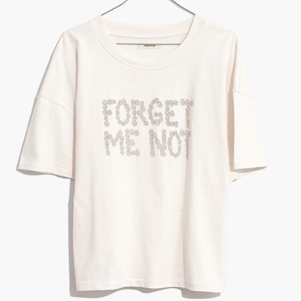 Madewell forget me not graphic tee